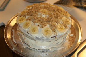 Banana Cream Cheese Cake